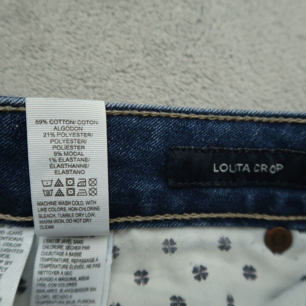 Lucky Brand Jeans Women's Size 14 Mid-Rise Lolita Crop Denim Pants 25" Inseam - Picture 10 of 16